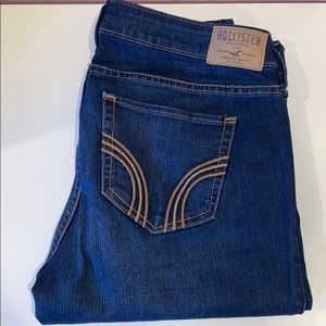Dark blue hollister super skinny jeans size: 9S